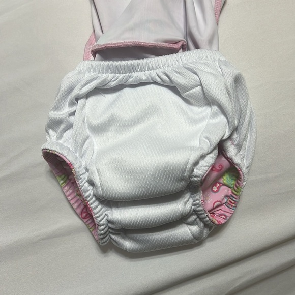 iPlay floral print ruffle bathing suit with built in reusable Size 6 months - Picture 4 of 4